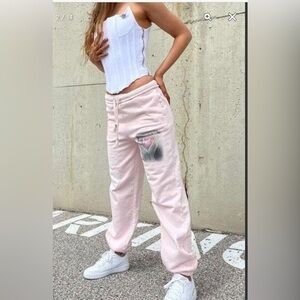 Boys Lie Dusty Rose Sweatpants - Size Small